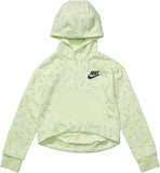 Nike pastel green all over logo printed hoodie (winter)