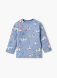 Juniors duck & hen printed shirt & pyjama set (set of 2)