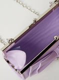 Frozen lilac clutch