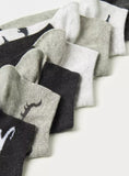 Juniors Dino ankle socks(set of 7)