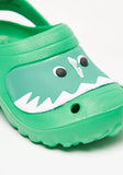 Aqua green crocodile crocs