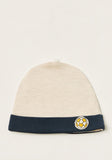 Juniors solid cap with Rolled hem and Embroidered