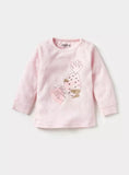 Juniors pink pineapple shirt & pyjama set (set of 2)