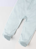 Giggles blue bow sleepsuit
