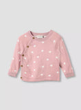 Juniors pink star knitted shirt ,& pyjama set (set of 2) (winter)