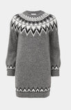 Matalan grey pattern knitted long sweatshirt (Winter)