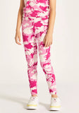 Puma girls pink abstract leggings