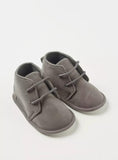 Juniors grey boys lace up infant shoes