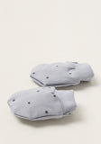 Juniors All-over printed with stars Organic Mittens