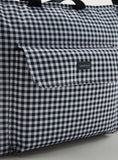 Cambrass Checked Diaper Bag with Zip Closure