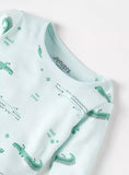Juniors all over Alligator printed shirt & pyjama set (set of 2)