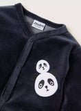 Juniors black koala fleece sleepsuit (Winter)