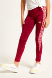Adidas Red patterned leggings