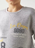 Lee cooper boys grey sweatshirt (Fleece lined) (Winter)