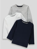 Matalan solid multicolour fullslevees tshirts (set of 3)