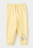 Juniors yellow dino jog pants