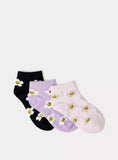 Juniors sunflower socks (pack of 3)