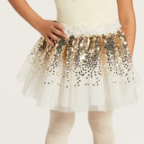 Charmz glittery netted skirt