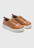 Matalan brown leather lace up shoes