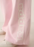 Kappa solid pink fleece cropped shirt & flared pants (winter)