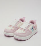 R&B pink lilo & stitch printed colorblock shoes