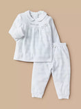 Giggles Pretty Girl Embroidered Shirt & Pyjama Set (Set Of 2)(winter)
