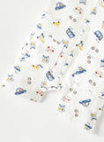 Juniors all over cars printed half romper (Summer)