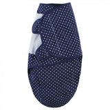 Hudson baby floral & polka dots print swaddle wrap ( pack of 3)