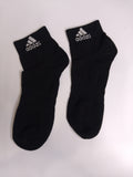 Adidas black logo ankle socks