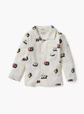 Juniors alphabet printed shirt & pyjama set (set of 2)