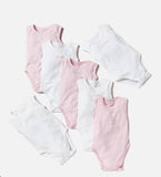 Juniors days printed sleeveless bodysuits (pack of 7)