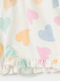 Juniors all over hearts printed shorts (Summer)