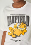 Garfield printed boys white tshirt (Summer)
