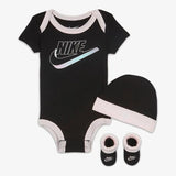 Nike black infant gift set (Pack of 3)