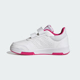 Adidas Solid White Shoes With Pink Logo (Box Packaging)
