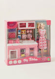 Juniors my kitchen barbie doll toy