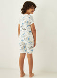Juniors white roar shirt & shorts set (set of 2) (Summer)