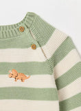 Juniors dino stripped knitted pullover (Winter)