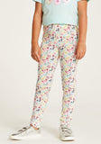 Juniors colorful floral leggings