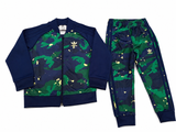 Adidas teal & navy zipper shirt & Jog set (set of 2) (Winter)