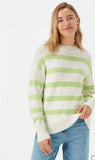 Matalan green stripe knitted pullover (Winter)