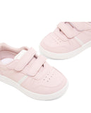 R&B pink stripe colorblock shoes