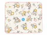 Pielsa bunny printed fleece zipped blanket
