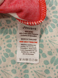 Juniors red & white lines fleece sleepsuit (Winter)