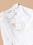 Giggles miss duck bow sleepsuit