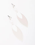 Lovisa silver dynamite & pearl tapered drop earrings (Jewellery)