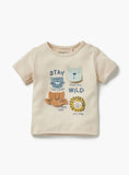 Juniors stay wild shirt & shorts set (set of 2)