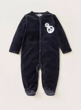 Juniors black koala fleece sleepsuit (Winter)