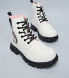 R&B white hello kitty long shoes