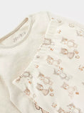 Juniors light bear & balloon printed shirt & pyjama set (set of 2)